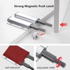 Double Push to Open Door Latch, 2 Pack Magnetic Push