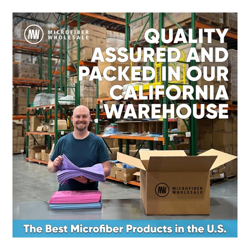 16" x 16" MW Pro Multi Surface Microfiber Towels (Black,