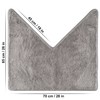 fluffy® Bathroom Rug for Corner Showers, High Pile Microfibre Non-Slip