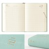 Midori hibino Notebook 2026 A6 Daily Blue Green 22400006 (Starts