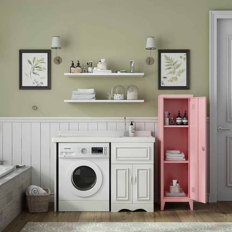 MIOCASA Metal Cabinet Home Office Storage Cabinets with Doors and