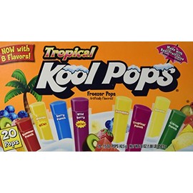 Kool Pops Tropical Freezer Pops 20 Pops - Pack of 2