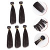 Gogogmee 5Pcs Black Straight Hair Doll Wigs for Diy Craft
