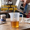 2 Stroke Oil Measuring Cup, 16oz with Ratio Chart, Oil