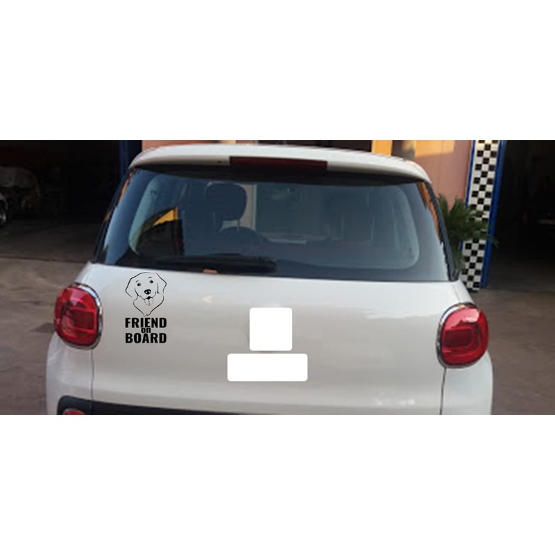 NewTeam Dog on Board Dog Car Sticker (Black)