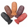 Mens Warm Leather Mittens Lambskin Mitten Gloves For Men Winter