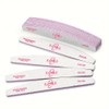12 Pcs Nail Files Double Sided 100/180 Grit Half Moon
