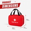 Red Empty First Aid Bag, Portable Oxford Cloth Emergency Medical