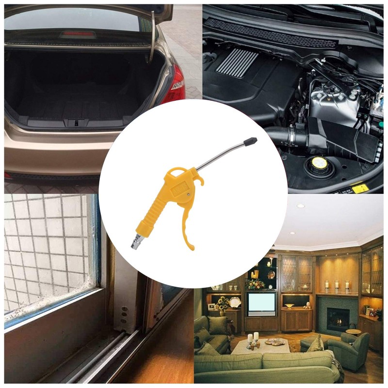 Air Blow Gun, ABS Pneumatic Dust Blowing Gun with Replaceable