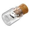 Thumb Drive 16GB Flash Drive, Jar USB Stick Transparent Drift