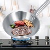 Stainless Steel Frying Pan Single Handle Fried Pan Cookware for