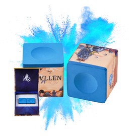 KONLLEN Pool Cue Chalk Nano Technology Billiard Chalk for Professional Tournament Dedicated Pool Chalk (Outstanding Performance, Reduce Miscue, Durable, Low Deflection)