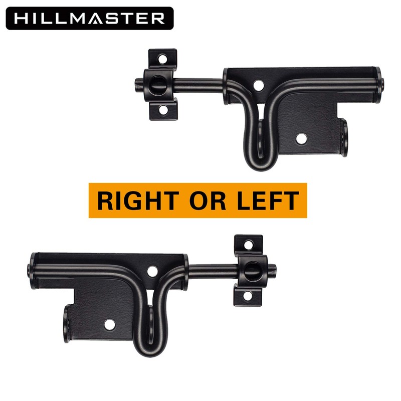 HILLMASTER Heavy Duty Slide Bolt Gate Latch with Padlock Hole,