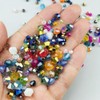 Pinhoollgo 100pcs 8mm Bicone Crystal Glass Beads Faceted Bicone Crystal