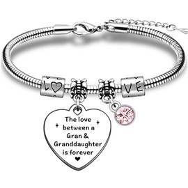 TTOVEN Gran & Granddaughter Bracelet - Birthday & Mother's Day Gifts