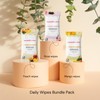 SWEETUMS Daily Wipes Bundle Three 30-Count Packs in Rose, Peach
