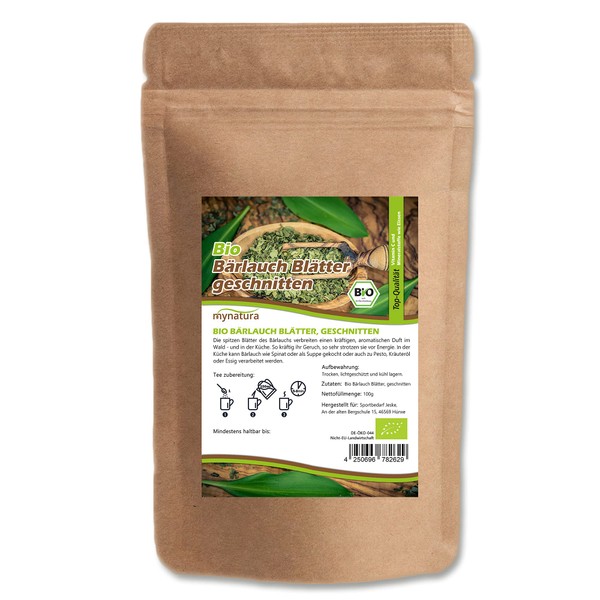 Mynatura Organic Wild Garlic Leaves Cut I Dried I Spice