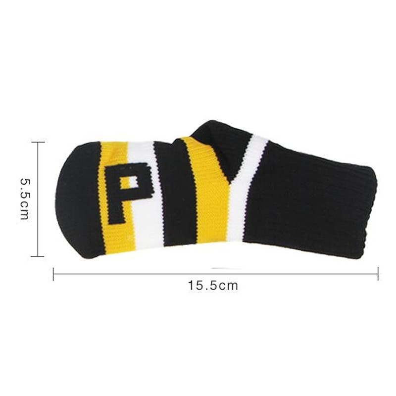 9pcs Iron Headcover, Portable Polyester Knitted Wool Iron Head Cover