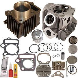 ZOOM ZOOM PARTS FITS HONDA CRF 70 CRF70F CRF70 CYLINDER PISTON RINGS GASKET CYLINDER HEAD 2004 2005 2006 2007 2008