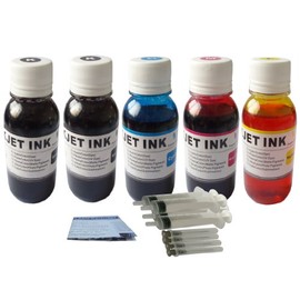 ND Brand Dinsink 5X4OZ (2BK+1C+1M+1Y) refill ink kit for HP 564 564XL : OfficeJet 4620 4622 Printer and more .The ink with ND Digit ink Logo)