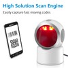 2D QR Barcode Scanner Omnidirectional Hands-Free USB Automatic Barcode Reader
