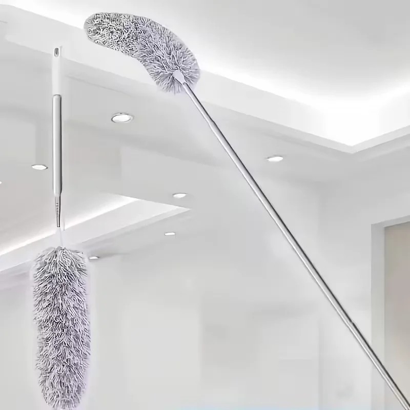 Extendable Microfiber Duster for High Cleaning – 60.63-Inch Bendable Washable