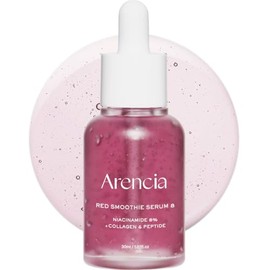 Arencia Suero Smoothie de Colágeno Rojo + Péptido, 8% Niacinamida, Vitamina C, Vitamina E, suero lifting antienvejecimiento para textura de la piel pa