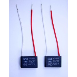 BM   2 pack BM 5UF CBB61 C61 Fan 2Wire Our lowest Price with 1 year warranty