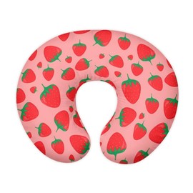 Goronwyfloyd Cute Strawberry Pattern Nursing Pillow Cover for Baby Boy Girl Slipcover for Breastfeeding Pillows, Soft and Stretchy Safely Breastfeeding Pillow Cover Breathable and Washable