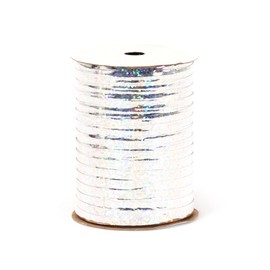 Berwick GL10020 Glitter Uncrimped Curling Ribbon, 3/16-Inch Wide by 100-Yard Spool, Silver
