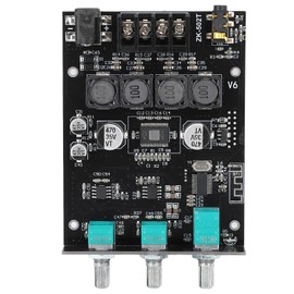 Bluetooth Amplifier Board, Tpa3116d2 Bluetooth Receiver Stereo Sound Digital Amplifier Module Bluetooth Audio Amplifier Board for Home Theater DIY ZK-502T