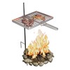 SOFRON Swivel Campfire Grill Grate Rack, Adjustable Camp Grill Over