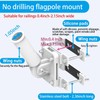 No Driling Flag Pole Holder for Railing,Flag Pole Mount for