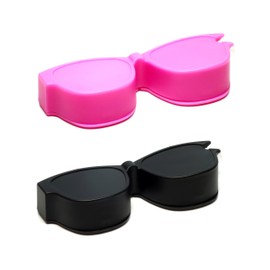 Calabria Kool Klean 2 Pack Eyeglasses Lens Cleaner Kit Pink/Black 15ml Cleaning Spray, White Cleaning Cloth Eyewear Cleaning