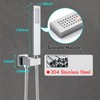 Heyalan SUS304 Stainless Steel Handheld Shower Wand High Pressure Luxury