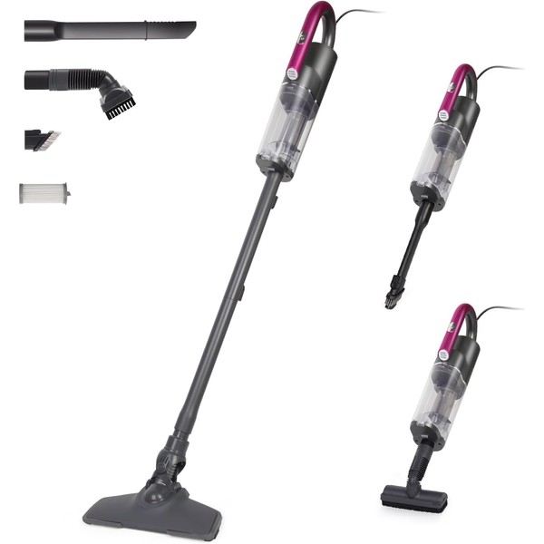 OXYSURE Corded Stick Vacuum Cleaner 23ft Cord, 14KPA Hurricane Suction,