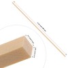 JIAYUET 200 Pieces Square Wood Strips,3x3x300mm Unfinished Wooden Dowel Rods