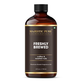 MAJESTIC PURE | Coffee & Roasted Nuts Premium & Free From Mineral Oil | Coffee Flavour, Cocoa Extract, Nutmeg Oil used in Diffusers, DIY, Self Care | 4 fl oz