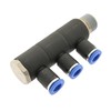 IQS 3-Way Distributor Multiple Distributor with Male Thread R 1/4