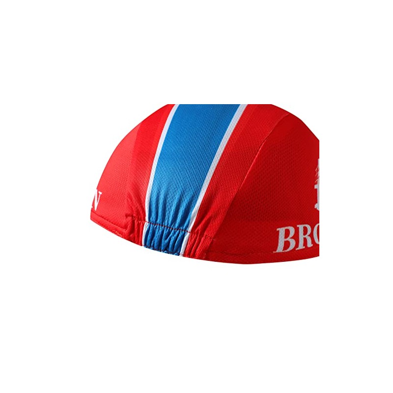 BikingBros Brooklyn Red Cycling Cap - Retro Cycling Hat-Under Helmet