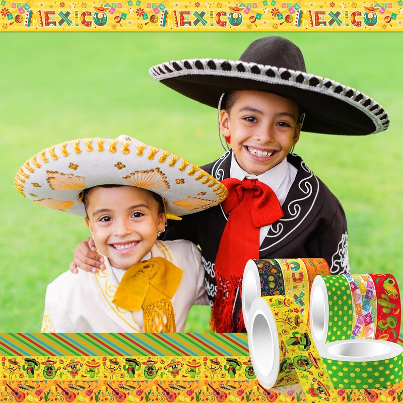 CC HOME 12 Rolls Washi Tape Mexican Carnival Decorative Tape