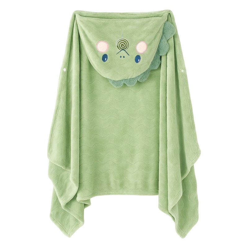 saerryor Green Dino Hooded Towel for Kids 0-4 Y, 55