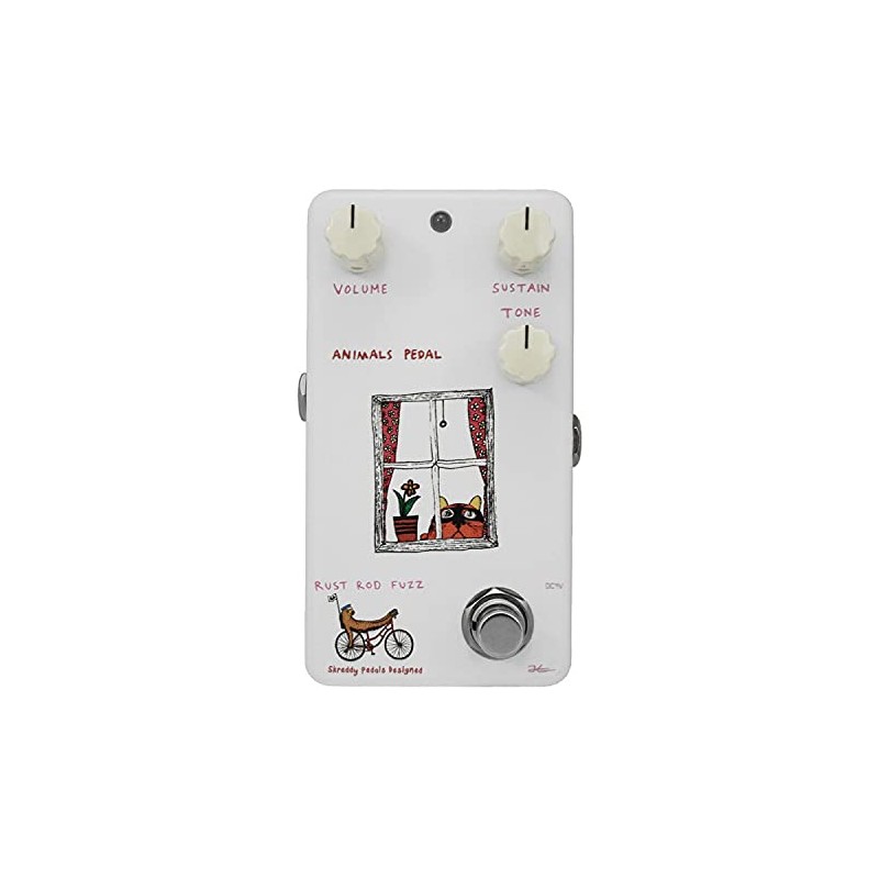 Animals Pedal Rust Rod Fuzz Rams Head Guitar Effector, Big