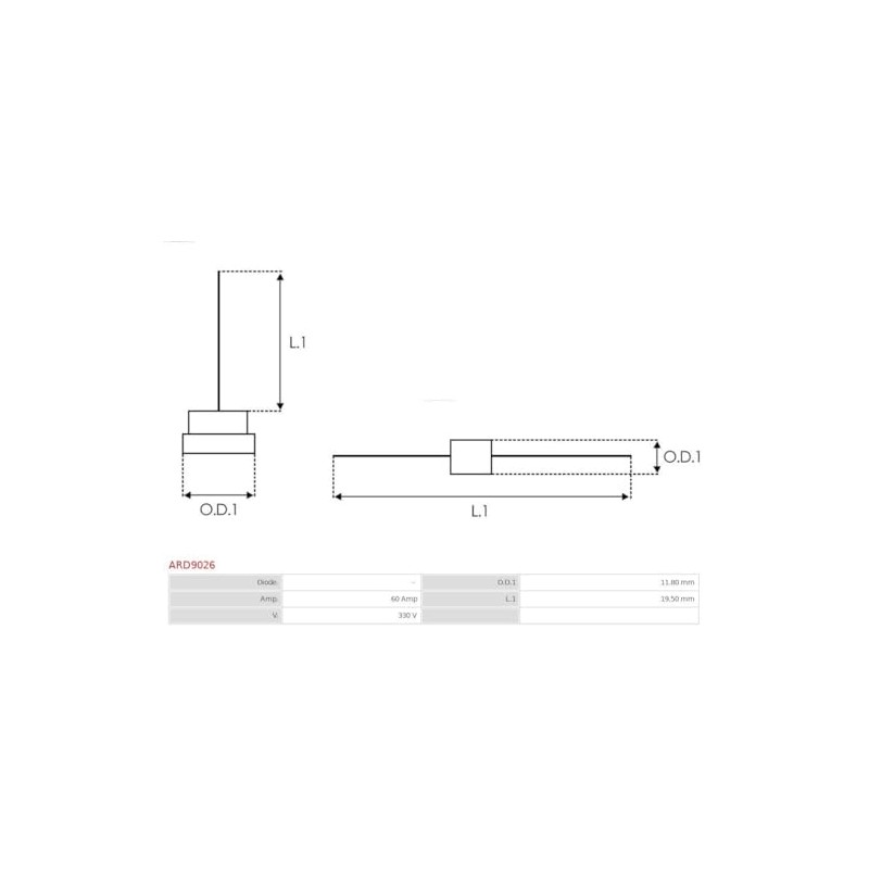 AS-PL ARD9026 Alternator rectifiers alternator rectifier diode