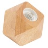 Wooden Diamond Lamp Base E27 Socket Modern Small Wood Table