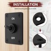 RVMARINEPAT Heavy Duty Toggle Switch 12V DC 30A Waterproof 2