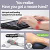 Mouse Wrist Rest, Ergonomic Black Memory Foam Non-Slip for Wrist