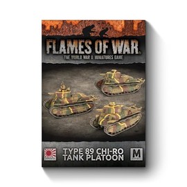 Battlefront Miniatures Flames of War Japanese Mid War Type 89 Chi-Ro Tank Platoon