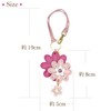 Happy Triple Flower BST Women's Bag Strap Key Charm, Light