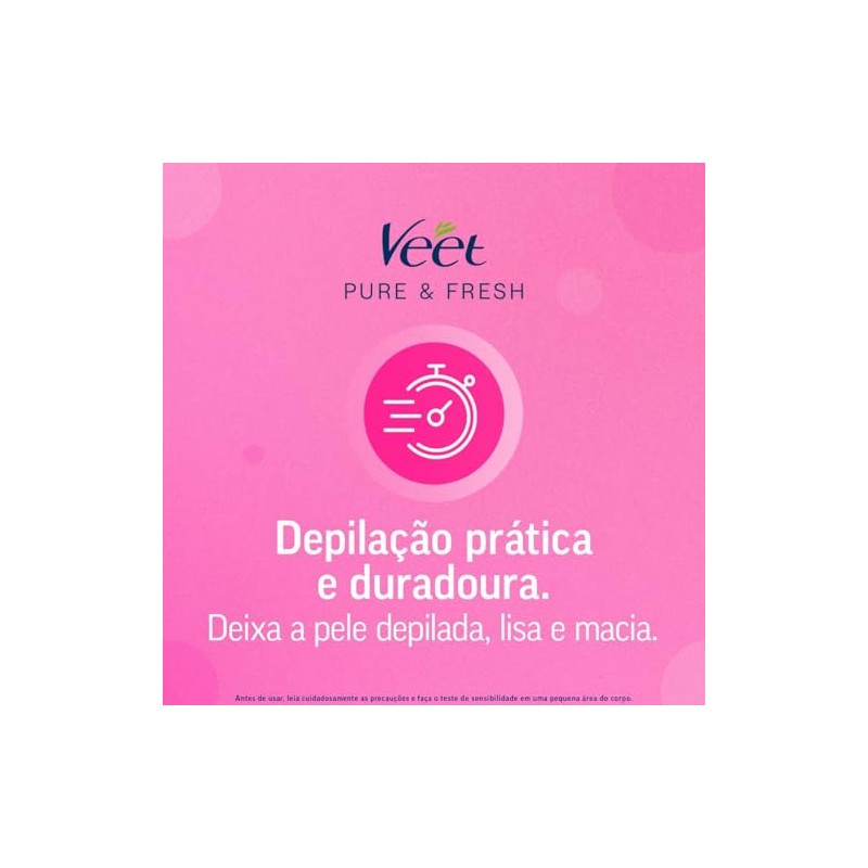 Veet Pure & Fresh, Bandas de Cera Depilatoria, Axilas y